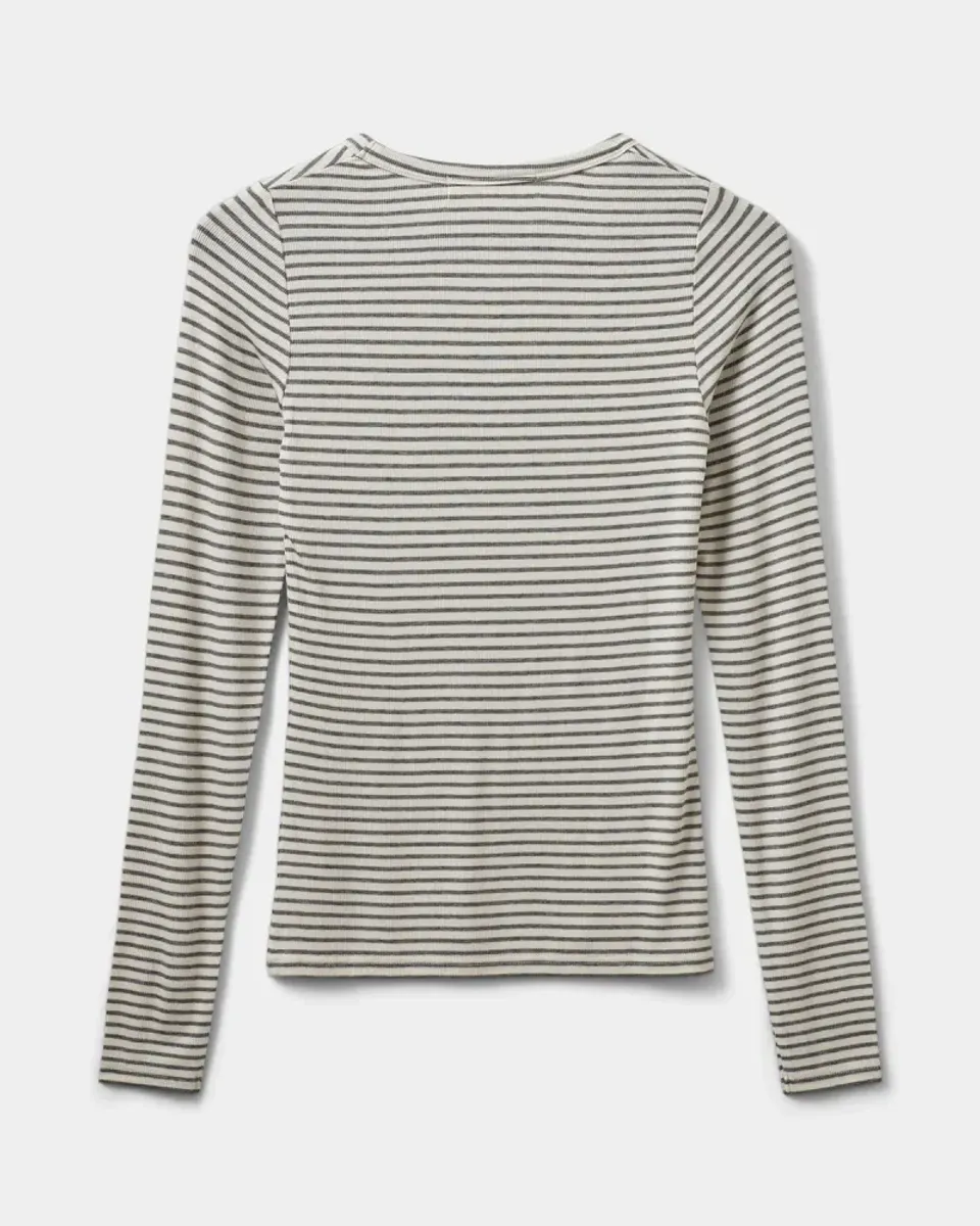 Sofie Schnoor Petricia Stripe T-shirt long sleeve Grey Striped 