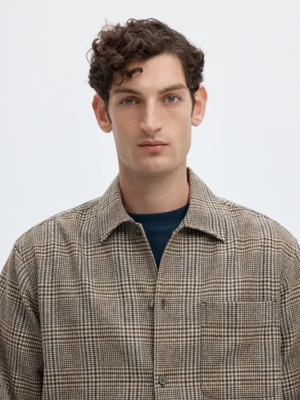 Selected Homme Vend Check Wool Blend Light Delicioso Mix