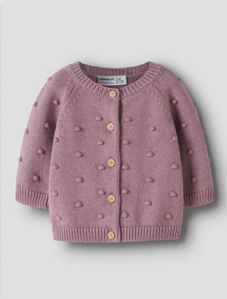 Hovedbilde Name It Nasha Knit Cardigan Bomull Lilas