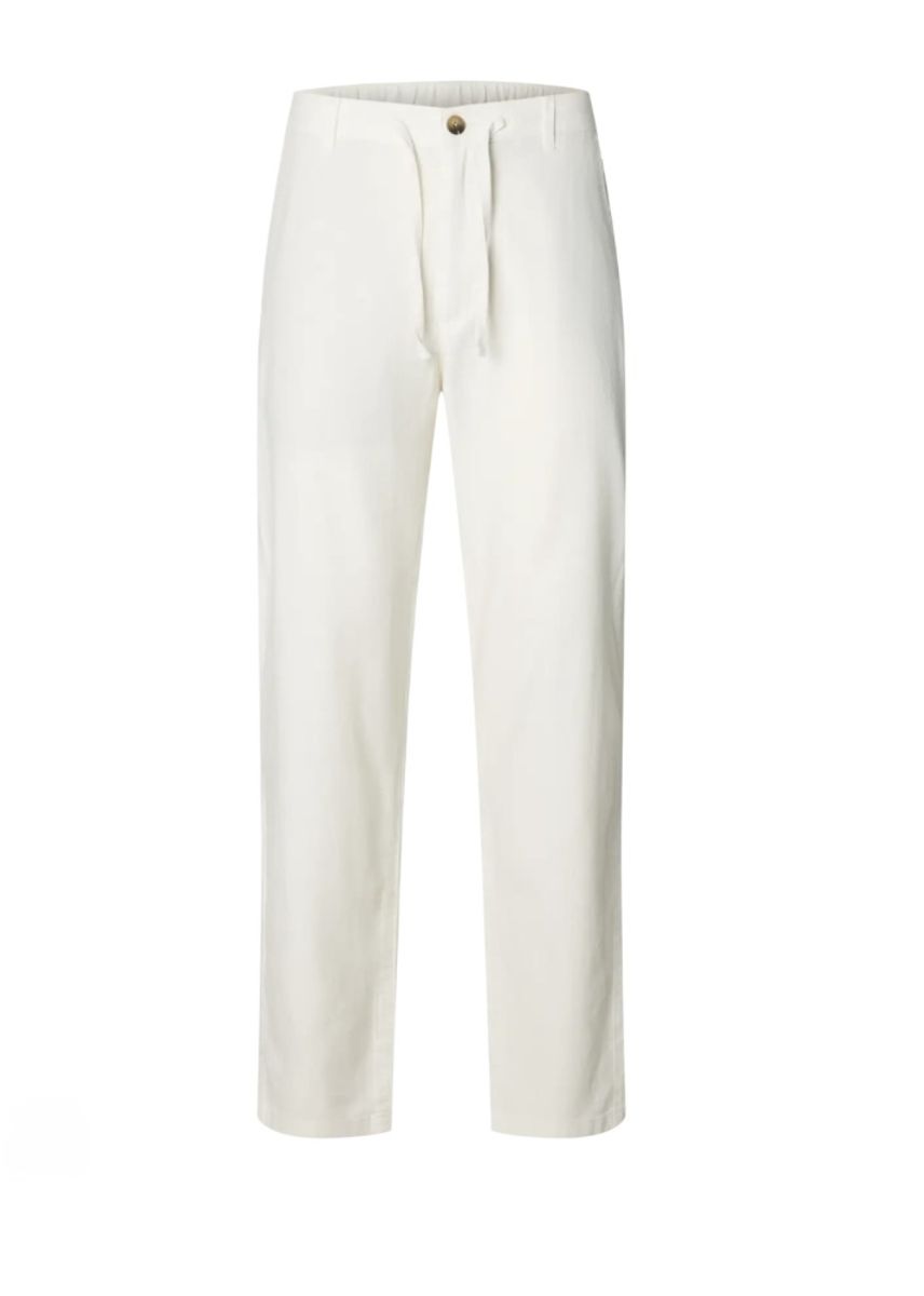 Selected Homme Brody Linen Linbukse  Cloud dancer