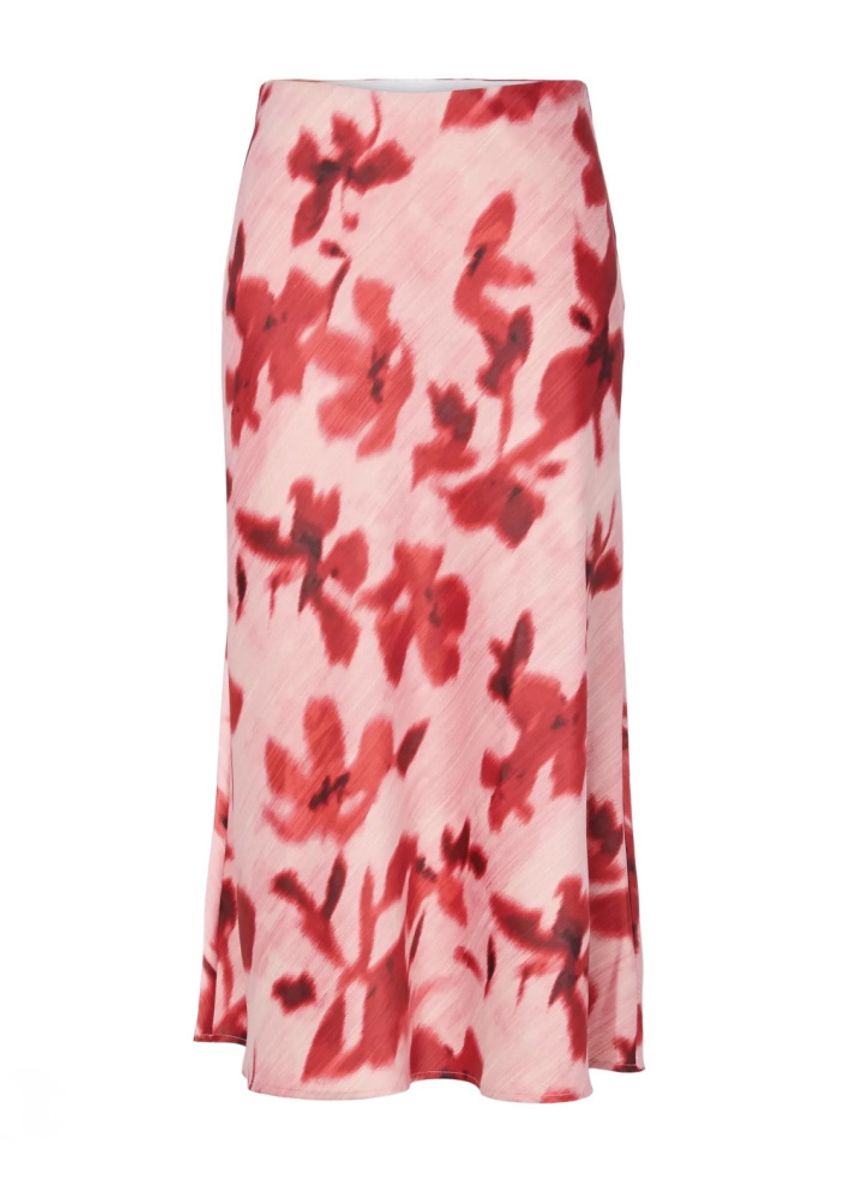 YAS Pella Skirt Midi Moonlite Mauve Cammy