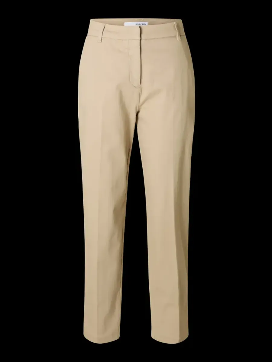 Selected Femme Vera Rita Cropped Pant Island Fossil