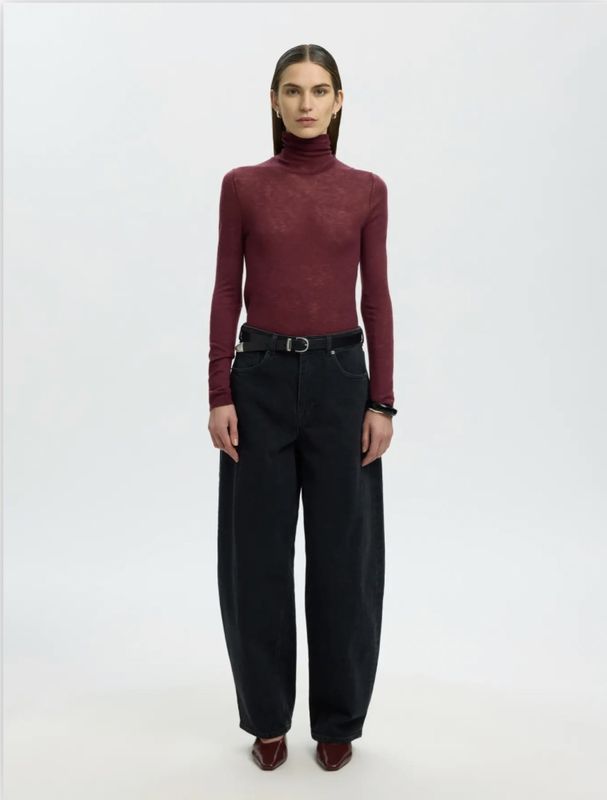 Selected Femme Vendy Wool Knit Rollneck FIG