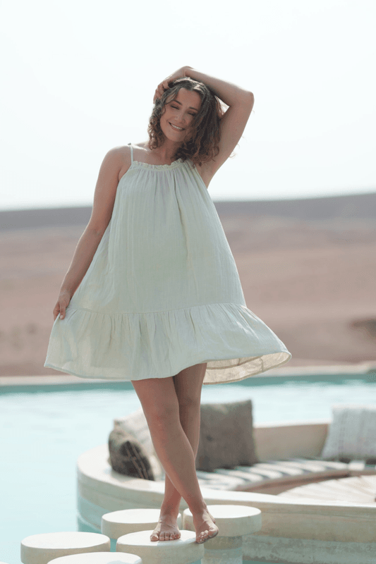 Nectar Tanger Short Dress White Swan