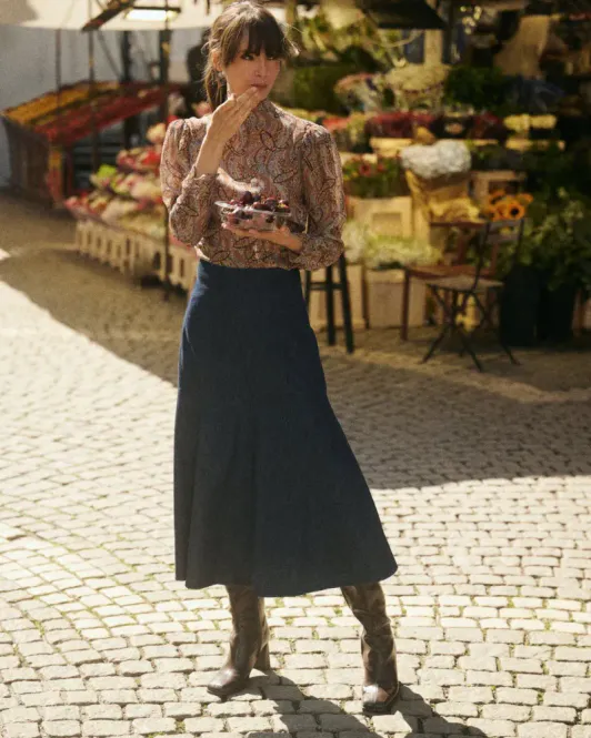 Hovedbilde byTiMo Denim Skirt Denim Blue
