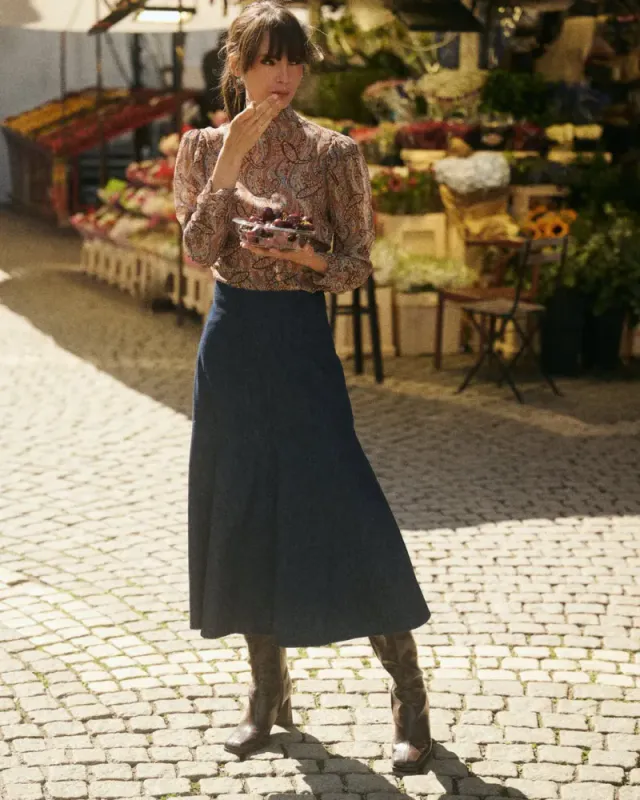 byTiMo Denim Skirt Denim Blue