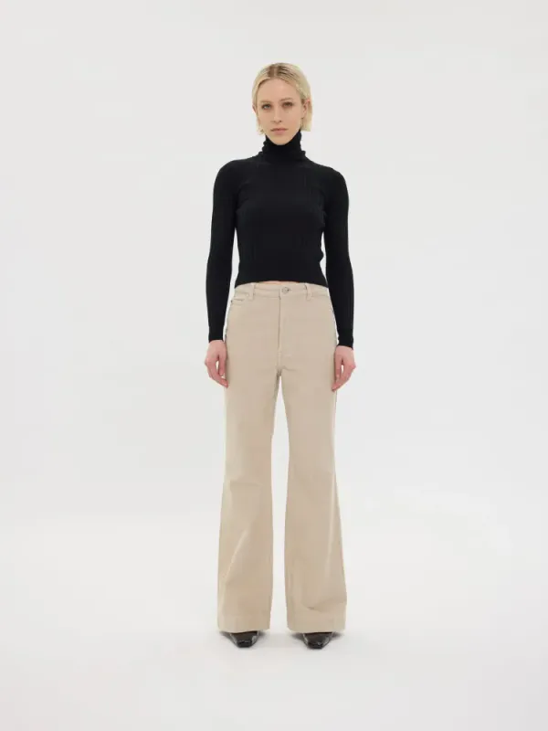 Five Units Odette Regular  Cordfløyel Winter White 