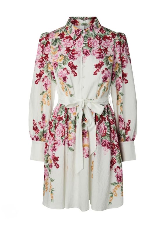 YAS Rosie Dress Birch New Rosie Print