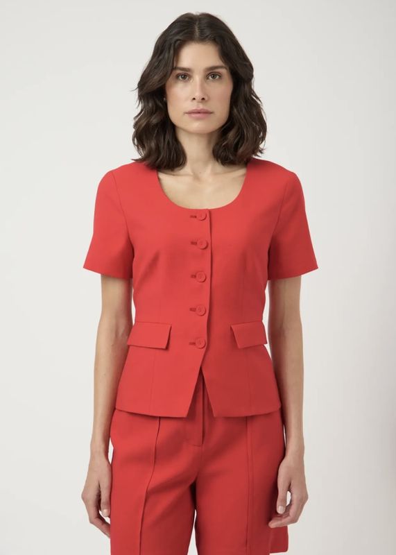 YAS Birmo Blazer Poinsettia