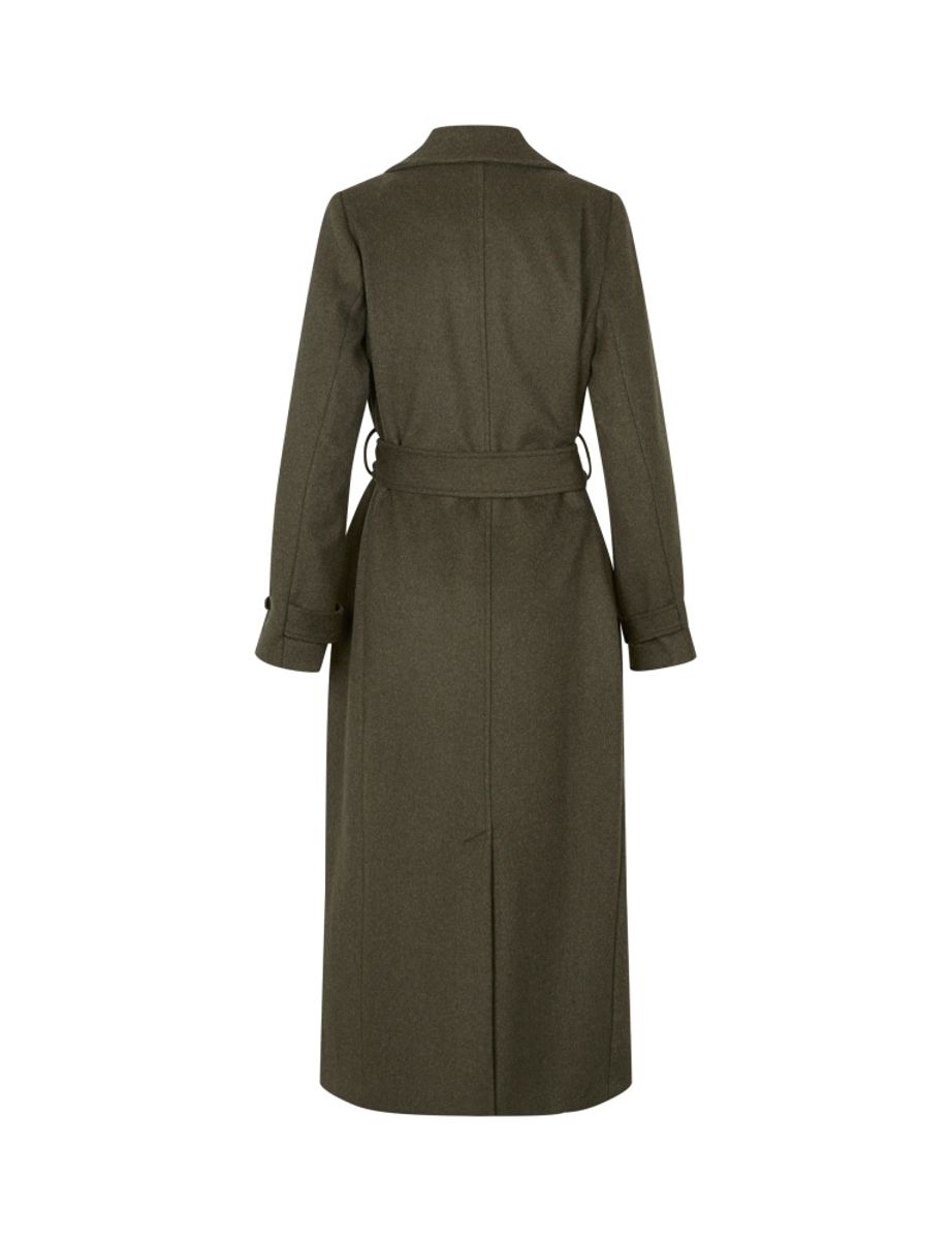 MbyM Odonna Coat Dusty Olive Melang Kåpe