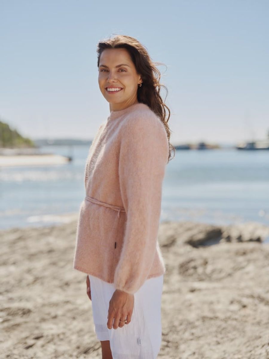 Ella & Il Chunky Cardigan Dusty Pink