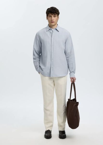 Hovedbilde Selected Homme Claus Clay Linenblend Dusty Blue Mixed w. ...