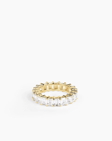 Hovedbilde ANI Jewels Eternity Emerald Ring Gold 16mm