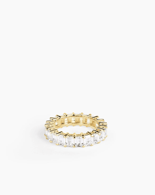 Hovedbilde ANI Jewels Eternity Emerald Ring Gold 16mm