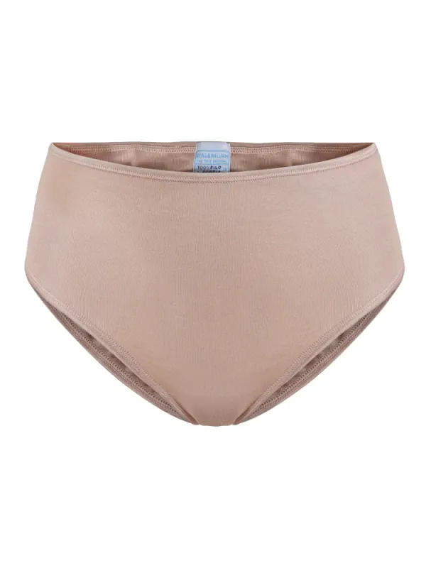 Vera & William Jane Basic Panty Midi Egyptian Cotton Nude