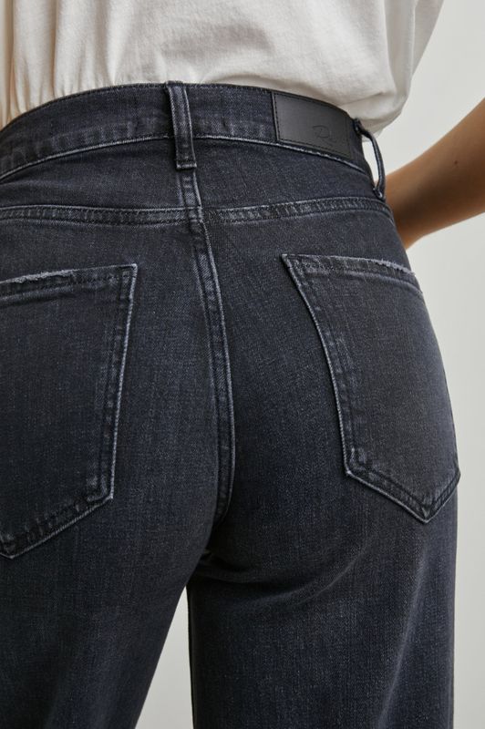 Rails Getty Wide Leg Black Pearl Jeans