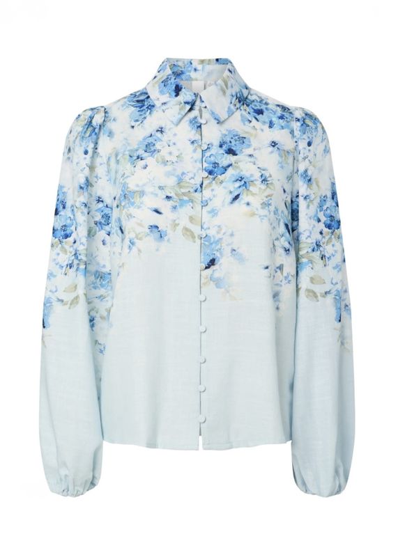 YAS Cleo Shirt Skyway Print