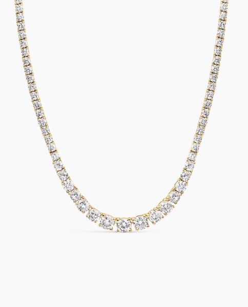 Hovedbilde ANI Jewels Dropped Tennnis Necklace Gold 