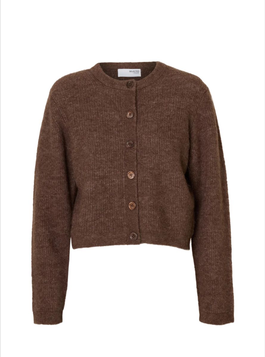 Selected Femme Sia Ras Cropped Cardigan