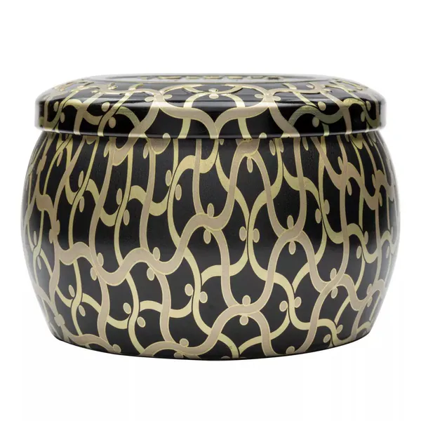 Bilde av Voluspa Mini Tin Candle Suede Noir 