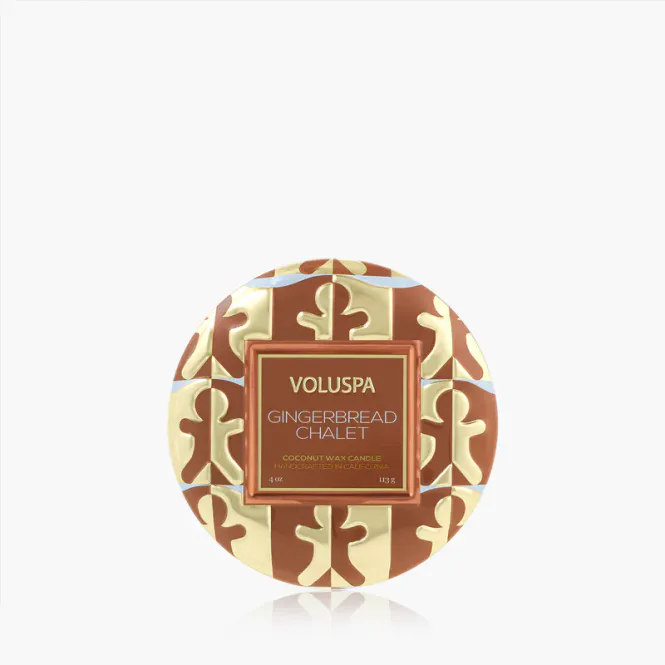 Hovedbilde Voluspa Duftlys Gingerbread Chalet Mini Tin Candle 25 T